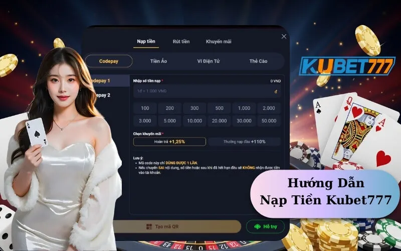 Hướng Dẫn Nạp Tiền Kubet777